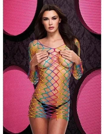 Fencenet Rainbow Mini Dress - One Size