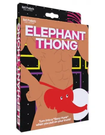 Elephant Thong - Red - One Size