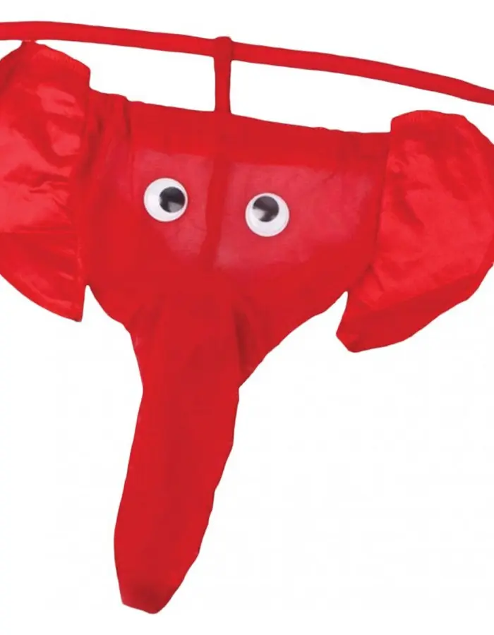 Elephant Thong - Red - One Size