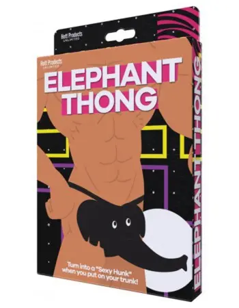 Elephant Thong - Black - One Size