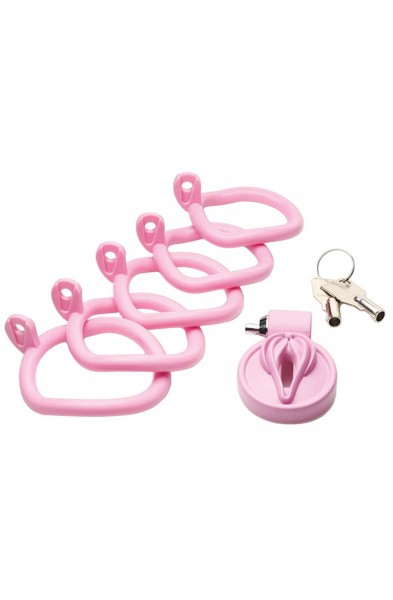 Pussification Vulva Chastity Cage - Pink