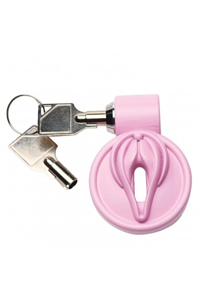 Pussification Vulva Chastity Cage - Pink