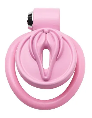 Pussification Vulva Chastity Cage - Pink