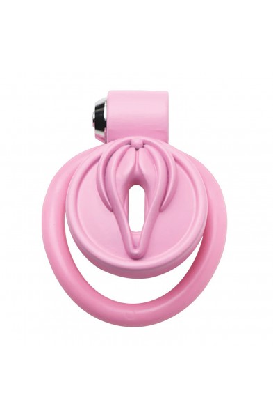 Pussification Vulva Chastity Cage - Pink