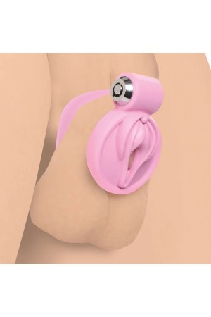 Pussification Vulva Chastity Cage - Pink