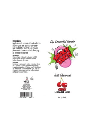 Smack Tarts 4oz Lickable Flavored Lubricant-Cherry