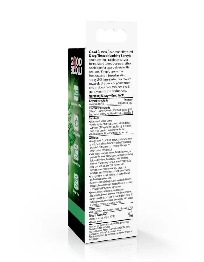 Deep Throat Spray 1oz - Spearmint