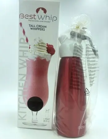 Tall Cream Whipper 1 Pint - Red
