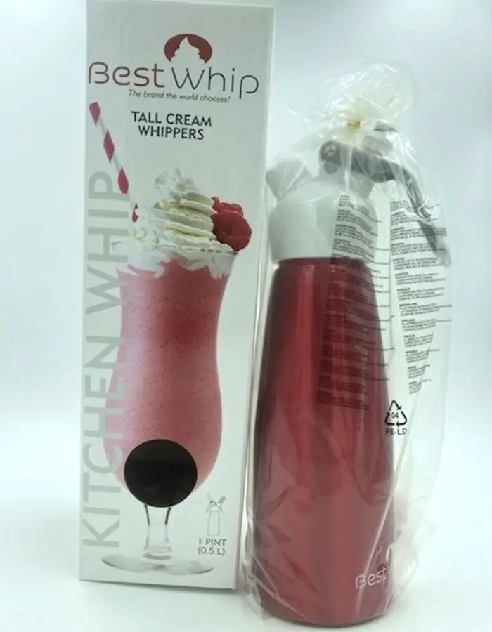 Tall Cream Whipper 1 Pint - Red