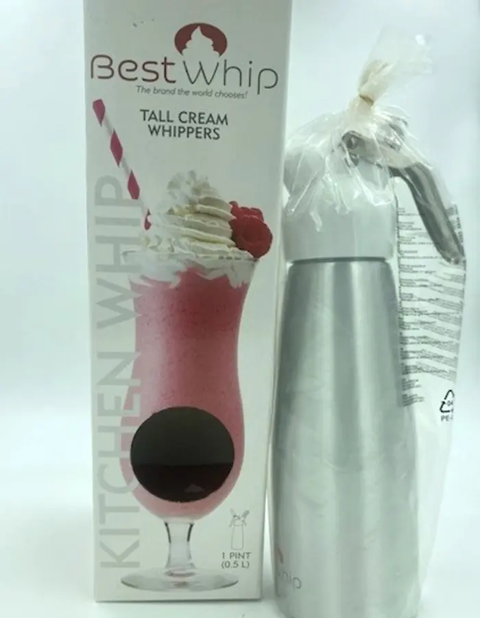 Tall Cream Whipper 1 Pint - Silver