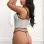 1pc Sheer Teddy with Embroidery - One Size - White Dove