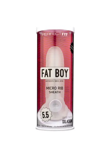 Fat Boy Micro Ribbed Sheath 5.5" - Clear