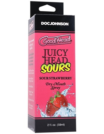 Goodhead Juicy Head Dry Mouth Spray Sour Strawberry 2 Fl Oz