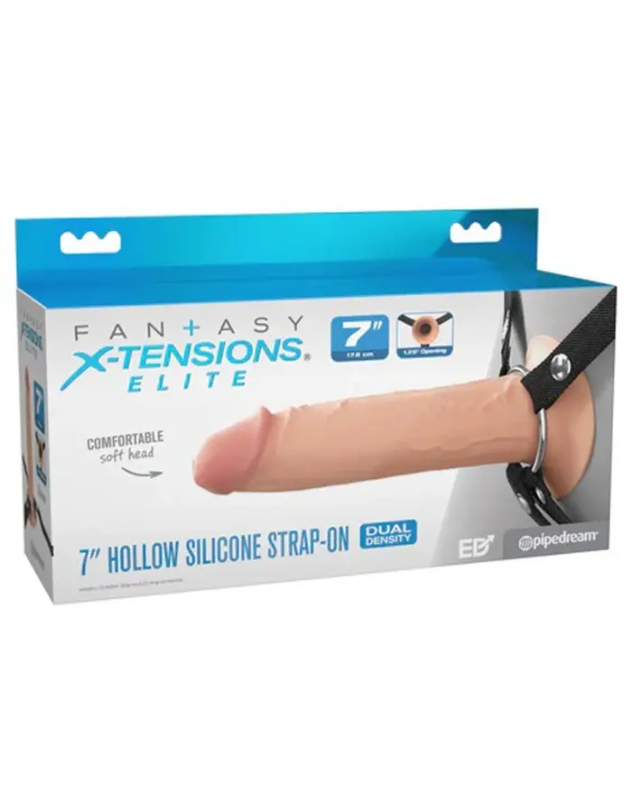 Fantasy X-Tensions Elite 7" Silicone Hollow Strap Dual Density Light