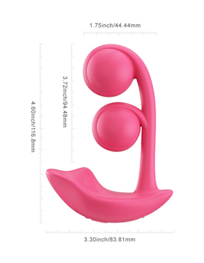 Melody Wearable Dual Vibrator - Pink