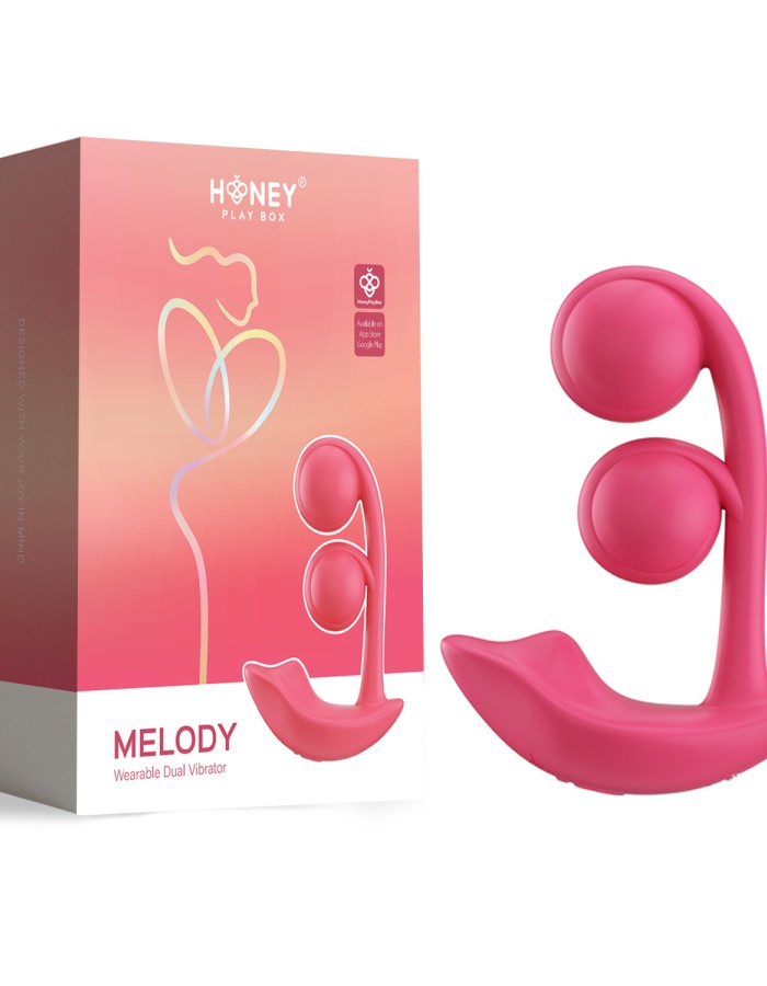 Melody Wearable Dual Vibrator - Pink