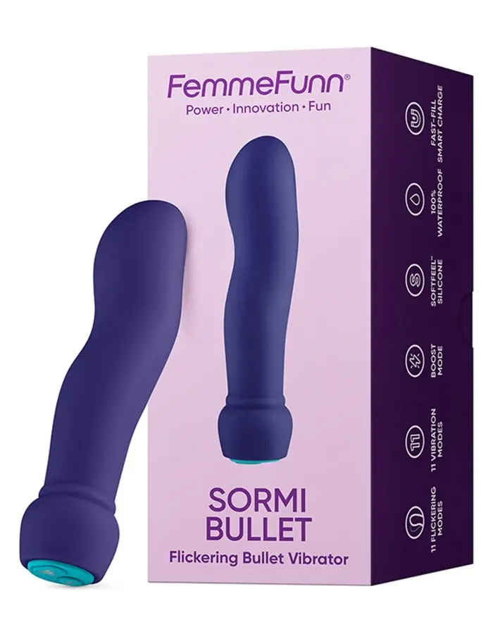 Sormi Bullet Flickering Bullet Vibrator - Purple
