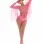 Fringe Benefits 2pc Set - One Size - Pink