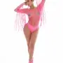 Fringe Benefits 2pc Set - One Size - Pink