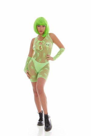 Out of This World 4pc Bodysuit Set -  One Size - Green