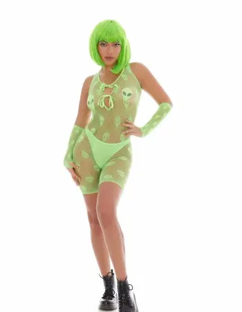 Out of This World 4pc Bodysuit Set -  One Size - Green