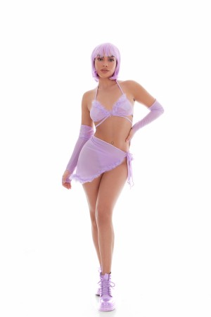 Feeling Fuzzy 5pc Set - Medium/large -  Lilac