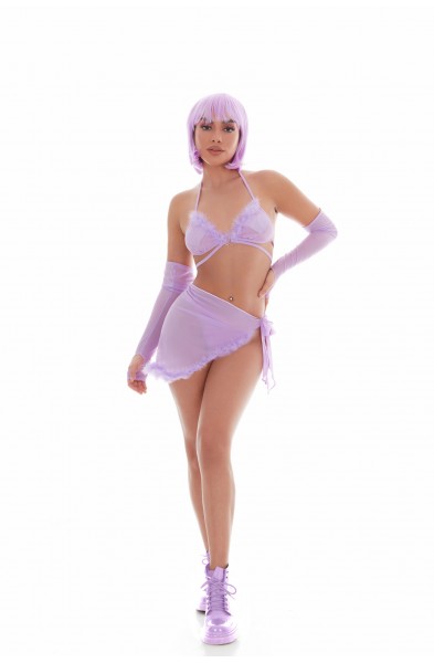 Feeling Fuzzy 5pc Set - Medium/large -  Lilac