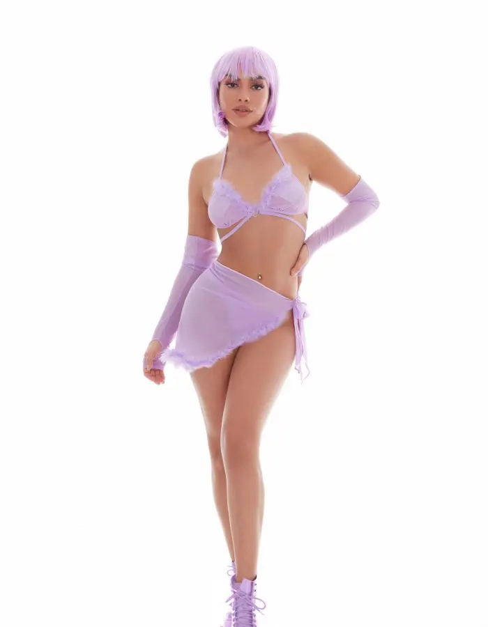 Feeling Fuzzy 5pc Set - Small/medium -  Lilac