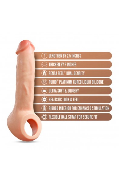 Performance Plus Thrive 2.5 Inch Silicone Penis  Xtender - Beige