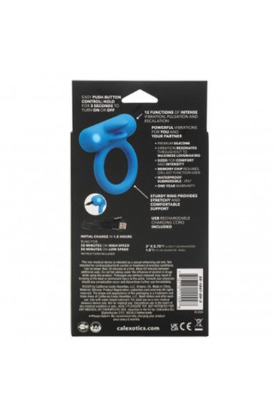 Silicone Rechargeable Double Trouble - Blue