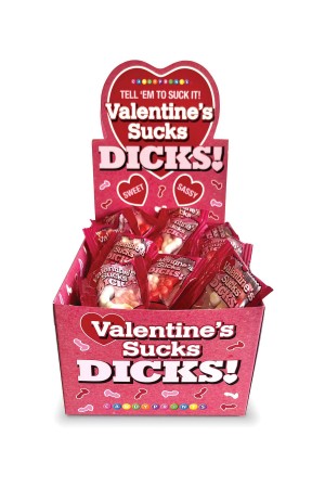 Valentines Sucks Dicks Candy- Display of 100 Ct.