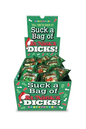 Suck a Bag of St. Nicks Dicks- Display of 100 Ct.