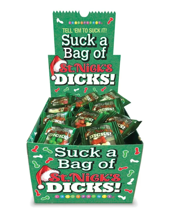 Suck a Bag of St. Nicks Dicks- Display of 100 Ct.