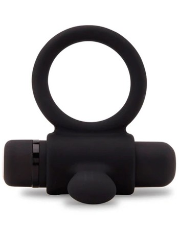Nu Sensuelle Silicone Bullet Ring - Black