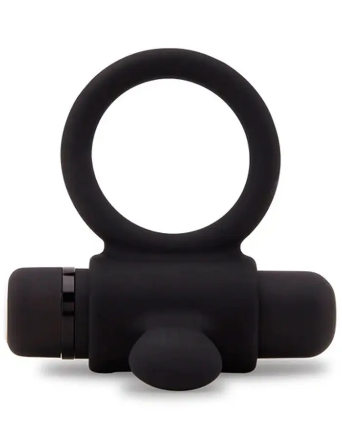 Nu Sensuelle Silicone Bullet Ring - Black