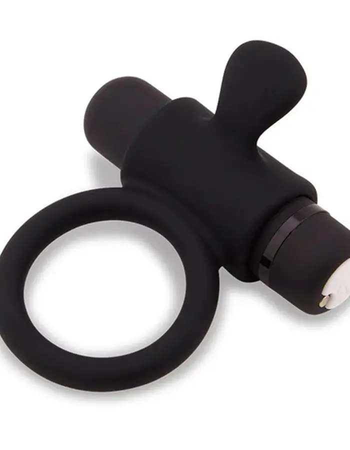 Nu Sensuelle Silicone Bullet Ring - Black