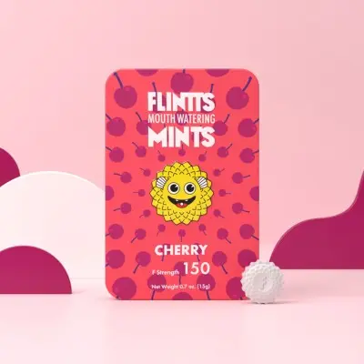 Flintts Mouth Watering Mints Cherry - F-Strength 150