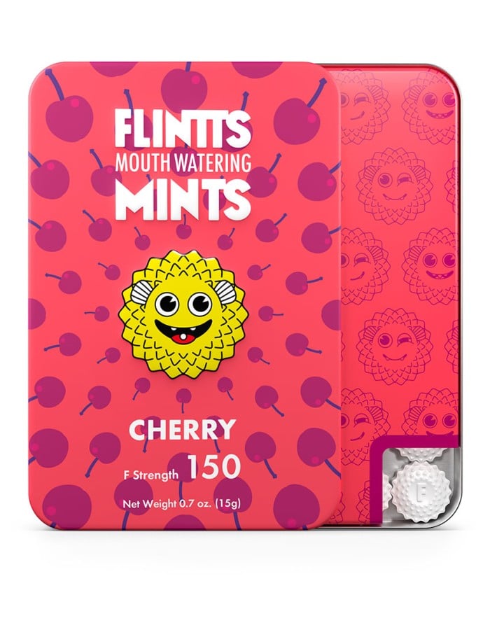 Flintts Mouth Watering Mints Cherry - F-Strength 150