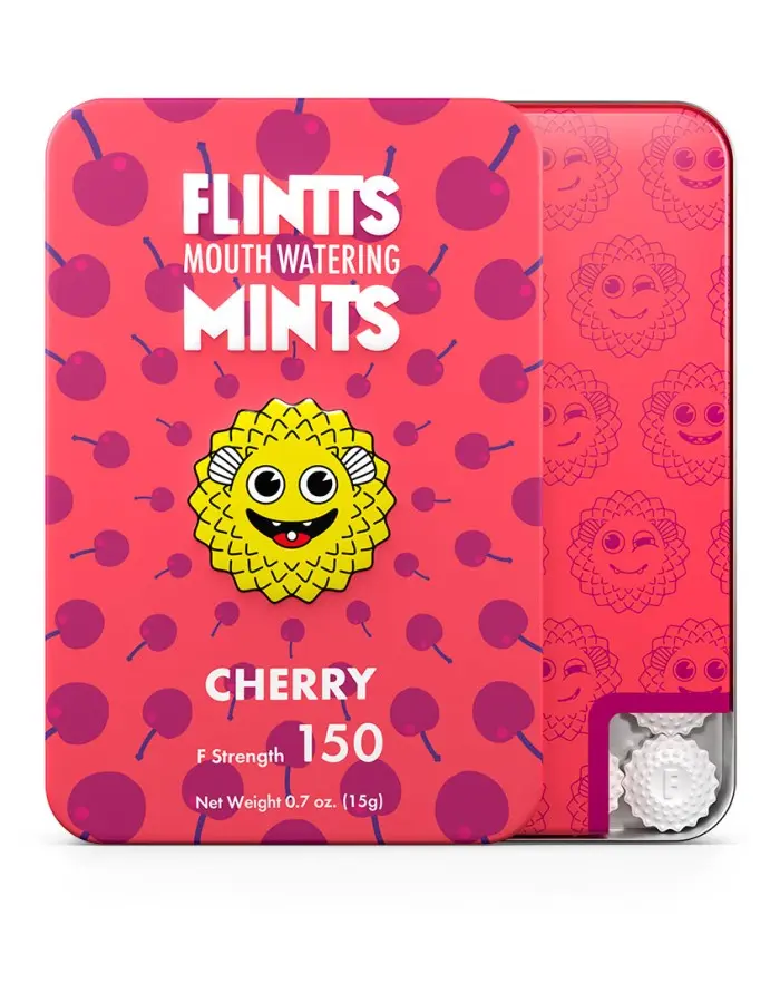 Flintts Mouth Watering Mints Cherry - F-Strength 150