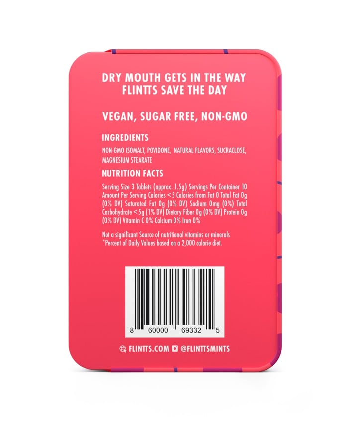 Flintts Mouth Watering Mints Cherry - F-Strength 150