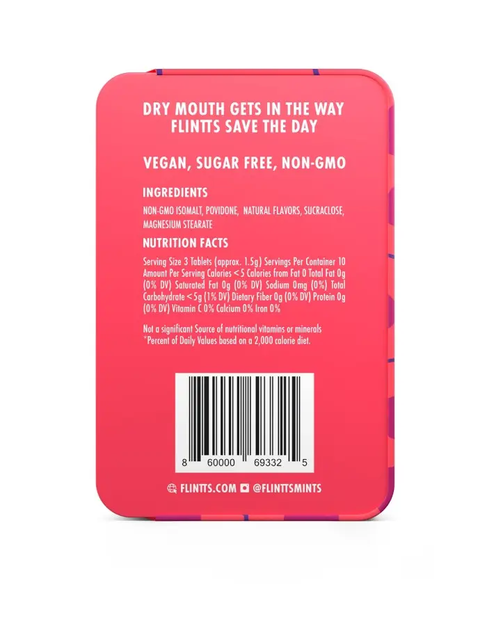 Flintts Mouth Watering Mints Cherry - F-Strength 150