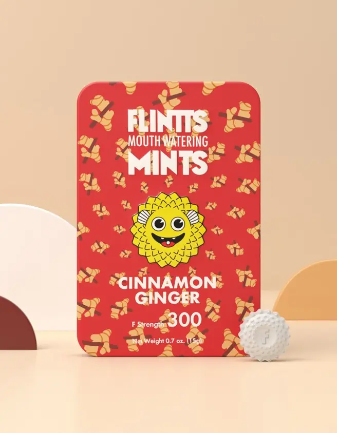 Flintts Mouth Watering Mints Cinnamon Ginger - F-Strength 300