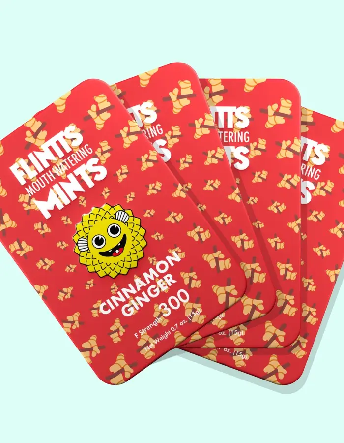 Flintts Mouth Watering Mints Cinnamon Ginger - F-Strength 300