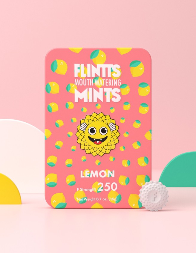 Flintts Mouth Watering Mints Lemon - F-Strength 250