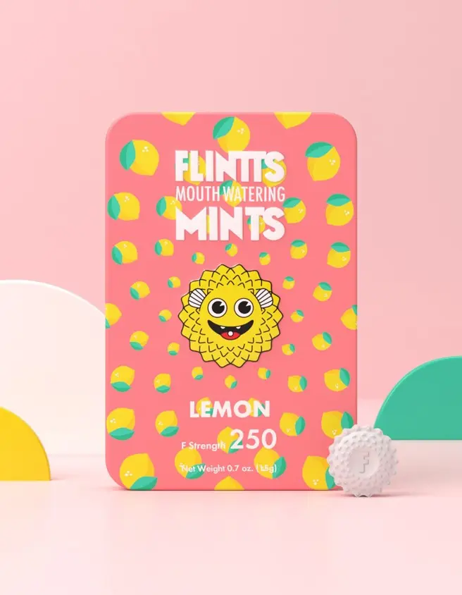 Flintts Mouth Watering Mints Lemon - F-Strength 250