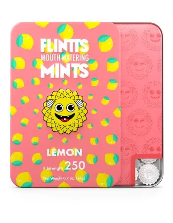 Flintts Mouth Watering Mints Lemon - F-Strength 250