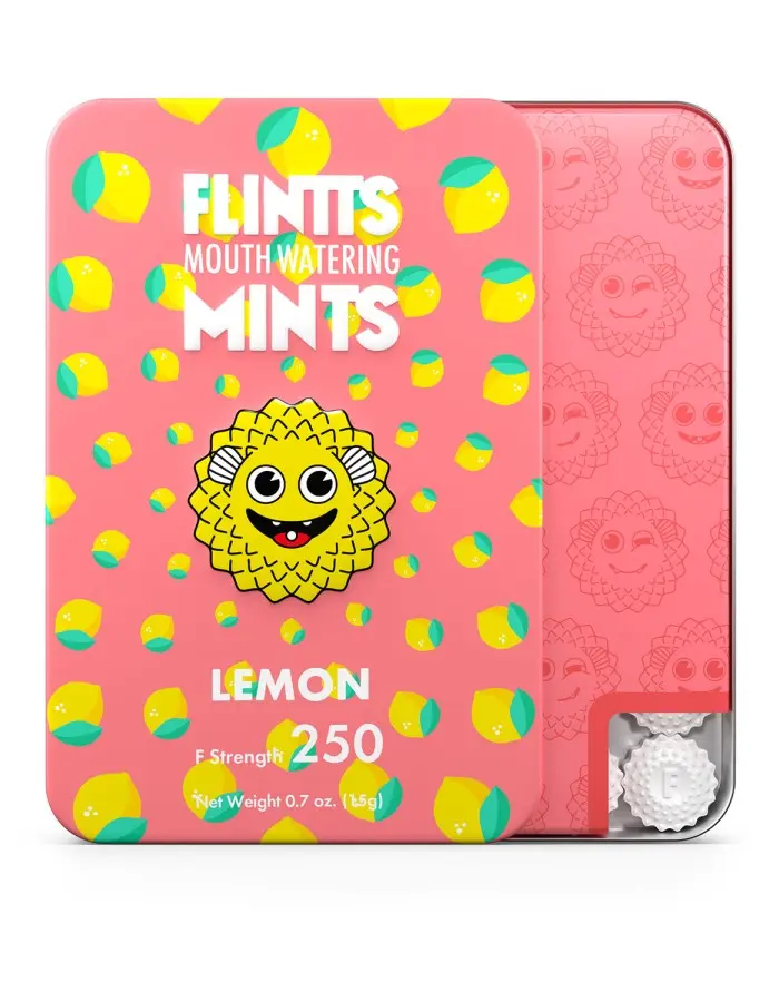 Flintts Mouth Watering Mints Lemon - F-Strength 250