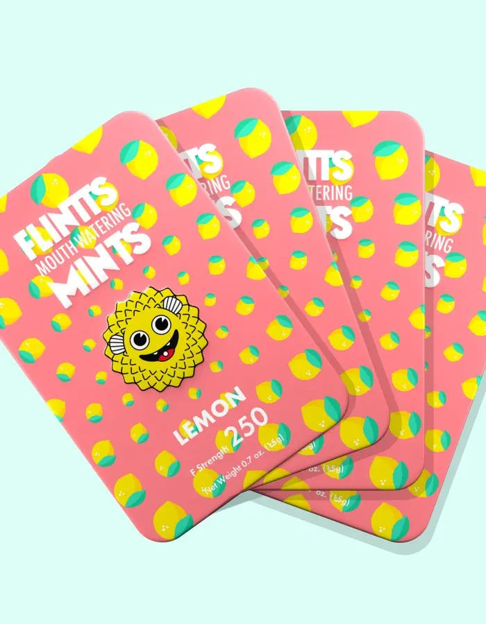 Flintts Mouth Watering Mints Lemon - F-Strength 250