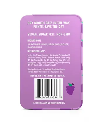 Flintts Mouth Watering Mints Luxury Grape - F-Strength 125