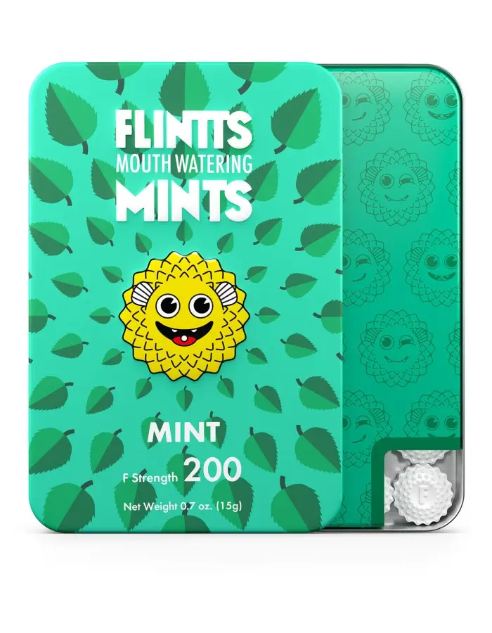 Flintts Mouth Watering Mints Mint - F-Strength 200